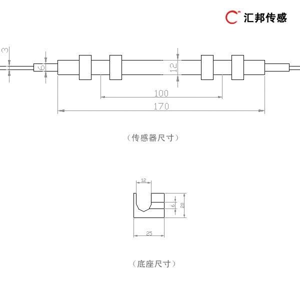 HB-FGS-B3光纤光栅应变传感器（结构物表面II）